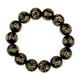 thumbnail image 1 of Pulseras de cuentas de oración budista de piedra negra de imitación, brazalete Om Mani Padme Hum para hombres y mujeres, 1 of 4