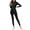 Black, variant on Womens Swimsuits Muslim Burkini Swimsuits Modest Islamic Full Body Swimwear High Neck Flowy Dress Tops And Pants 2 Piece Sets Vacation Outfits For Women