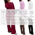 thumbnail image 6 of Uootdi Women's 2 Piece Matching Lounge Set Long Sleeve Oversized Button Down Shirt Drawstring High Waist Wide Leg Linen Pants Set, 6 of 6