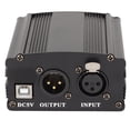thumbnail image 2 of Phantom Power Supply, On Off Power Switch Black 48V Phantom Power Supply  For Condenser Microphone, 2 of 8