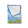 thumbnail image 2 of Landscape Soft Flannel Fleece Throw Blanket, Traditional Longtail Boats at Maya Bay in Thailand Exotic Seascape Image, Cozy Plush for Indoor and Outdoor Use, 50" x 60", Multicolor, by Ambesonne, 2 of 5