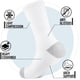 thumbnail image 3 of NevEND - 6 Pares de Calcetines Deportivos Casuales de Algodón para Hombre y Mujer, de Color Blanco, Talla 10-13, 3 of 7