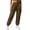 Coffee, variant on Women Fashion Casual Cargo Jogger Pants High Waisted with Pockets Elastic Waistband Cuffed Ankle Sweatpants
