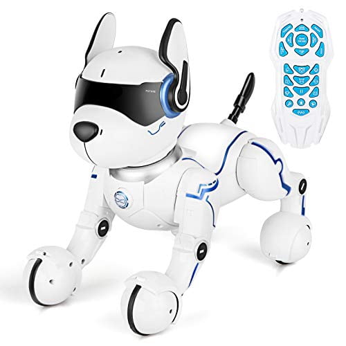 MARUSTAR Remote Control Robot Dog Toy,RC Robotic Stunt Puppy, Imitates  Animal Sounds, Dances with Music, Robot Toys for Kids Boys and Girls Age  2,3,4,5,6,7,8,9,10 Year Old 