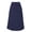 🔥 Dark Blue, variant on Gifts USSUMA Loose Casual High-Waist Pleated Ankle-Length Skirt Flowing A-Line Full Hem Pull-On Comfortable Elastic Waist Boho Chic For Summer Travel Beach And Weekend Styling