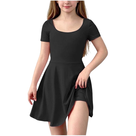 Iyufng Girls Dresses Summer Casual Dress with undershorts