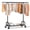 Black, variant on HOKEEPER Heavy Duty 450 lbs Capacity Clothing Rack with Shelves, Garment Rack, Adjustable Rolling Commercial Grade Clothes Rack (50-75" Length, 64-68" Height) with Storage Shelf Silver