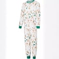thumbnail image 3 of Conjunto de pijamas de manga larga para padres e hijos, estampado de alces navideños, europeo y americano, ropa para el hogar, 2024, 3 of 5