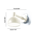 thumbnail image 3 of Llavero de gancho magnético Montaje de succión sin orificio | Forma de lámpara de mesa | Plástico | Imán fuerte para llaves cocina baño office | 1 Pieza | Negro Blanco | 7.5x5cm, 3 of 6