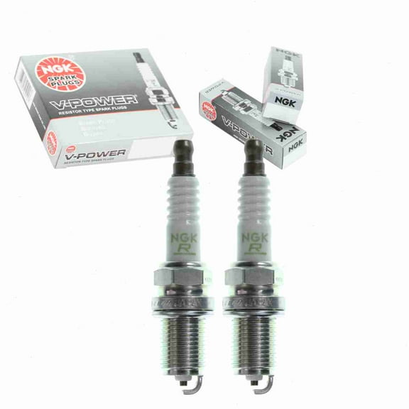 2 pc NGK 2391 V-Power Spark Plugs for 1765236 3143 98079-5514J K16PR-L11 Ignition Wire Secondary Fits select: 1996-2002 ACURA 3.5RL, 1996-2002 HONDA PASSPORT