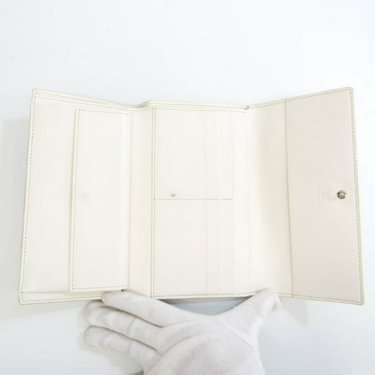 Authenticated used Goyard Varenne 51 Men,Women Leather,Coated Canvas Long Bill Wallet (Bi-Fold) White, Size: (HxWxD): 11.5cm x 19cm x 1.5cm / 4.52'' x