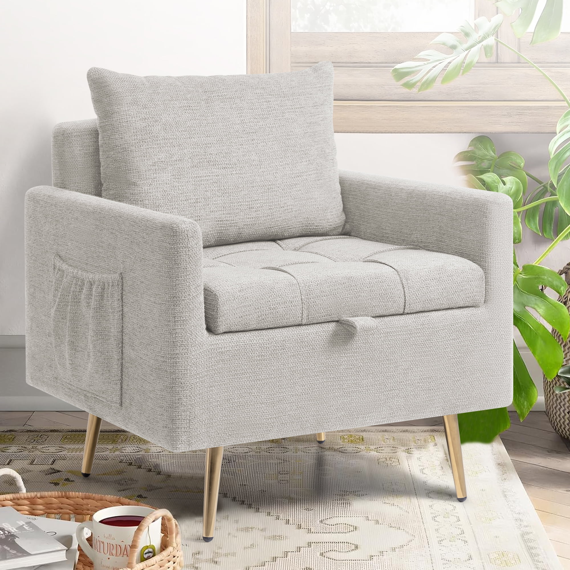 COOLHUT Criss Cross Chair with Wheels Armless Cross Legged Office Chair Wide Home Office Desk Chair Swivel Comfy Vanity Desk Chair Height Adjustable Mid Back Wide Seat Computer Task Chair WhiteVelvet