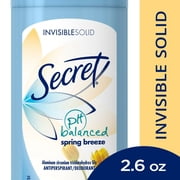 Secret Invisible Solid Antiperspirant-Deodorant, for Women Spring Breeze, 2.6 oz