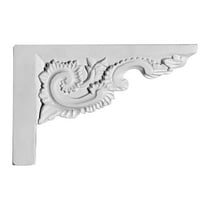 White Urethane Stair Bracket | Renovator's Supply