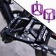 thumbnail image 2 of Plata Pedal de Bicicleta ontaña , Pedales de Bicicleta Planos, Aleación de Aluminio Antideslizante, Pedales de Bicicleta de 9/ Púrpura Sunnimix pedales de bicicleta de montaña, 2 of 8
