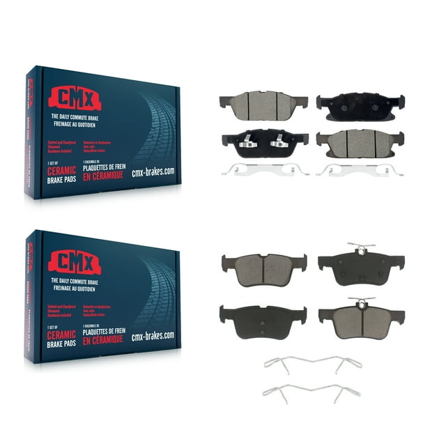 CMX Front Rear Ceramic Brake Pads Kit for Car Ford Edge Lincoln Nautilus KCX-100539