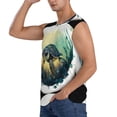 thumbnail image 3 of Bixox Men's Watercolor Turtle3 Printed Shirt Sleeveless Fitness Tank Top-Medium, 3 of 7