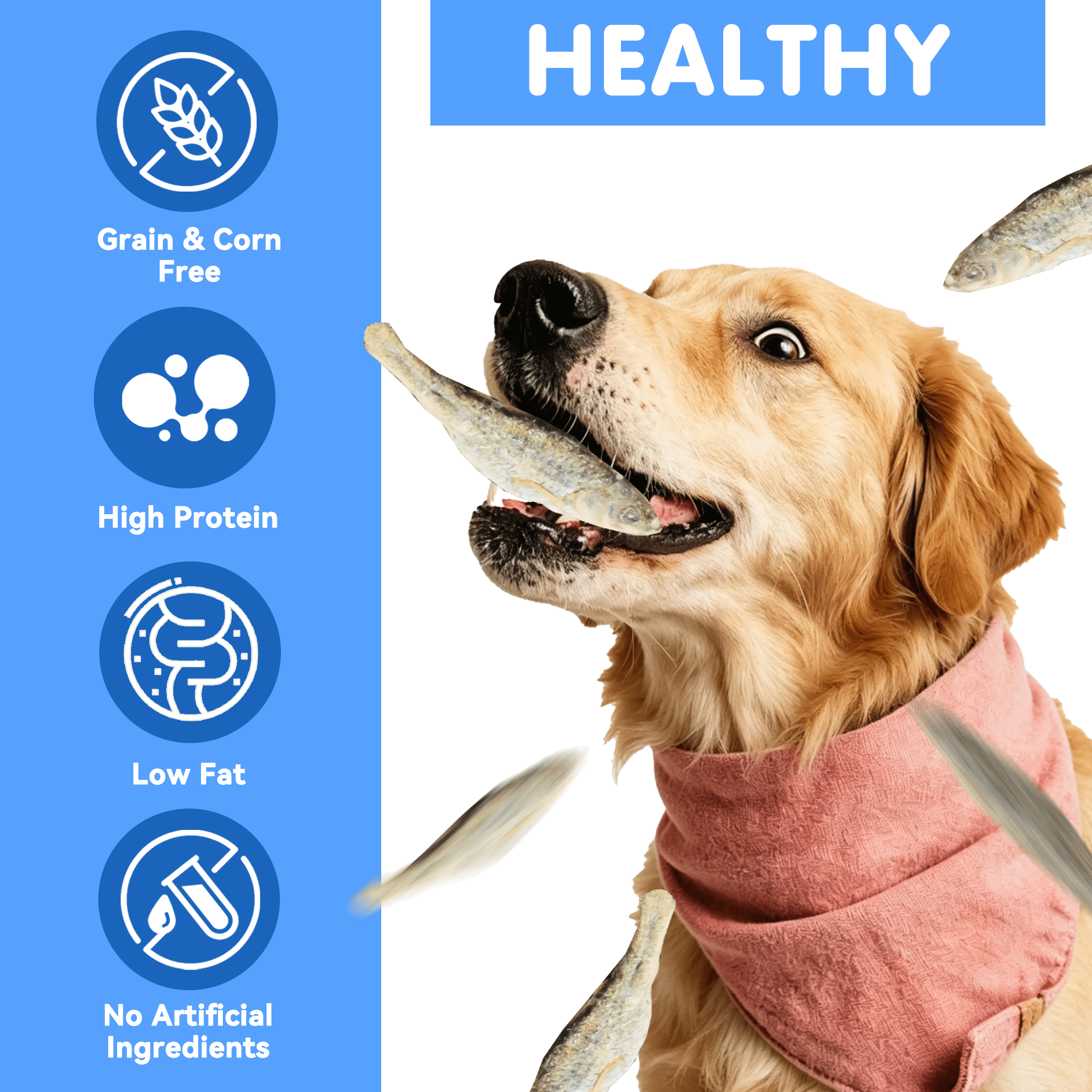 (2 pack) PAWUP Freeze Dried Minnows Dog Treats for Small Medium Large Cats and Dogs, Single Ingredient, Grain Free, Rich in Omega 3 Dog Training Treats, 2.9oz