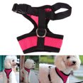 thumbnail image 2 of Arnés de malla suave para cachorros, perros y gatos, chaleco transpirable para caminar para mascotas, acolchado, rosa XS Ehuebsd Para estrenar, 2 of 9