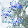 thumbnail image 5 of Cortinas de abanico con forma de panal de abeja, copos de nieve, árbol de Navidad, estrellas, iridiscentes y brillantes, para decoración de fiestas de cumpleaños, bodas y Navidad, al por mayor, 5 of 5