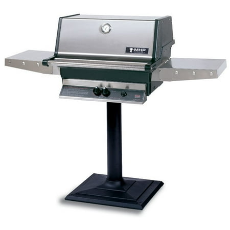 Modern Home Products Heritage 1-Burner Natural Gas Grill with Side Shelves
