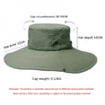 thumbnail image 4 of Outdoor Wide Brim Bucket Hats for Hiking Camping Sun Protection 50+UPF Bucket Hat Men Women Breathable Sunscreen Hats, 4 of 6