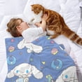 thumbnail image 2 of Cinnamoroll Cinnamon-Anti-Pilling Flannel Blanket Soft Lightweight Plush Fuzzy Cozy Luxury Blanket for Home and Kitchen Use – Perfect for Kids and Adults 32"*48"(80cm*120cm), 2 of 6