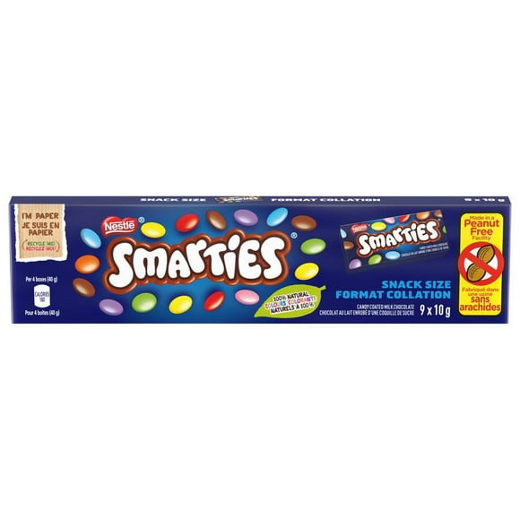 SMARTIES Snack Size 9 x 10 g Carton, 9 x 10g