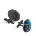 thumbnail image 2 of PhooArto Men's Classic Stainless Steel, Sunlight Shines Sea Turtle Cufflinks Business Wedding Shirts, Black, 2 of 6