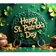 thumbnail image 4 of St Patricks Day Shamrock Design Celebration Festive Backdrop Banner Party Supplies Photography Props Event Decorations Wall Hanging Background, 4 of 4