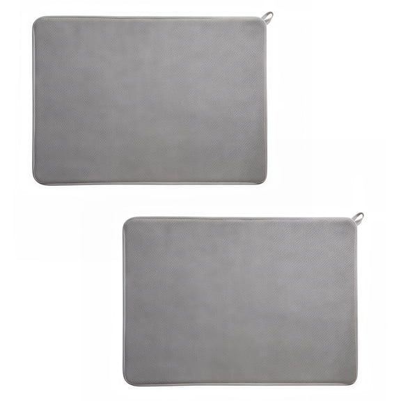 2PCS Absorbent Ultra-Fine Fiber Draining Mats  for Kitchen Use