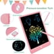 thumbnail image 2 of TEKFUN LCD Writing Tablet Doodle Board, 10inch colorido dibujo tableta bloc de escritura, niñas regalos juguetes para 3 4 5 6 7 años niñas niños (rosa), 2 of 7