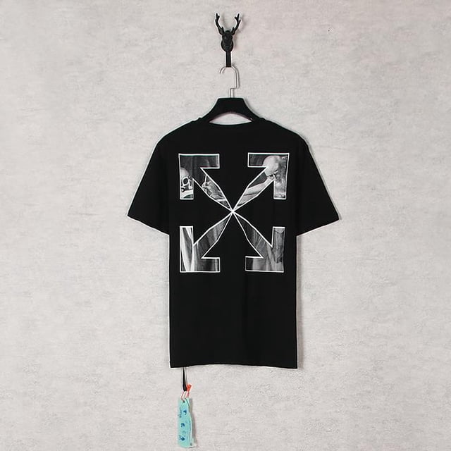 off white 5287 Blanco De La Moda De Las Mujeres Camiseta De Los Hombres De Manga Cortapangjing