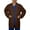 Chocolate, variant on Men's Professional Lab Coat, 3 Pockets, Button Front, 31 Inches, 3XL, Royal Blue
