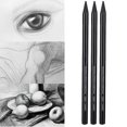 thumbnail image 3 of Crayon à dessin professionnel en carbone pur, 3 pièces, dur/moyen/doux, sans bois, pour dessin, 3 of 4