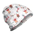 thumbnail image 1 of Circus Unisex Beanie, Watercolor Nursery Clowns, Hiking Outdoors, White Multicolor, by Ambesonne, 1 of 1