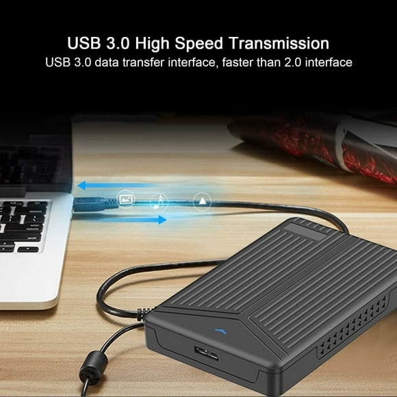 Hard Disk Case Easy Installation Support 2.5-inch SATA Intelligent Sleep High Efficiency High-performance Data Storage Portable Slim USB 3.0 to 2.5-Inch SATA HDD Case for Home