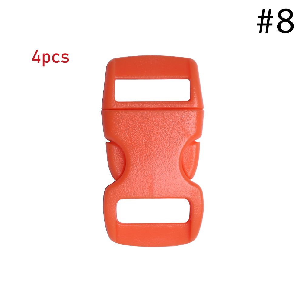 4/10/50pcs High quality Paracord Bracelet Accessories Curved 3/8" 10mm