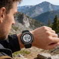 thumbnail image 4 of Yrmaups 2Pcs Men's Digital Watch Multi-Functional Alarm, Water Resistant Sports Digital Wristwatch For Study Work Running, Stopwatch Timer For Daily Wear, 4 of 9