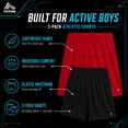 thumbnail image 5 of RBX Boys Athletic Shorts - 2 Pack Performance Mesh Jersey Gym Shorts with Elastic Waistband (8-16), 5 of 7