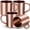 Rose Gold, variant on 4 Set Small Stainless Steel Coffee Mug 7.5oz/220ml Double Walled Cups Camping Mug with Handle Metal Dishwasher Safe Tea Cups for Home Travel Camping Outdoors Rv Keep Drinks Hot (Rose Gold)
