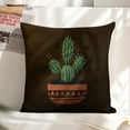 thumbnail image 6 of cactus pot aestheticismLinen toss pillowcase decoration pillowcase gifting preferred 18x18 inch cushion cover 4 sets sofa pillowcase sofa bedroom living room car, 6 of 8