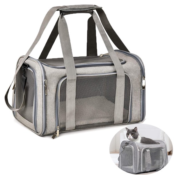 FunChaos Pet Carrier for Large Cat and Small Dog, Cats Carrier, Dogs