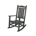 thumbnail image 2 of WestinTrends Malibu HDPE Patio Porch Outdoor Rocking Chair, Gray, 2 of 8
