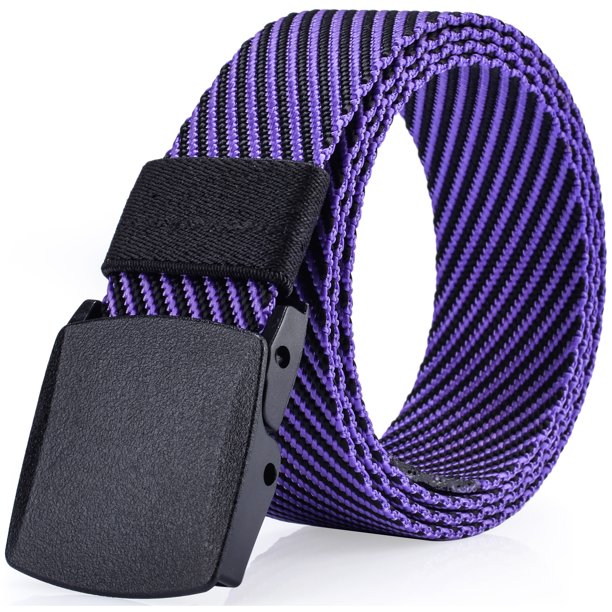 Ayli_AsYouLikeIt Men's Casual Dress Belt Plastic Buckle No Metal