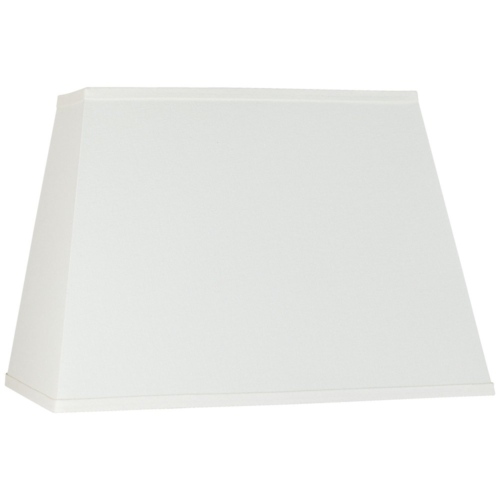 Springcrest Ivory Linen Large Rectangular Lamp Shade 14" Wide x 6" Deep