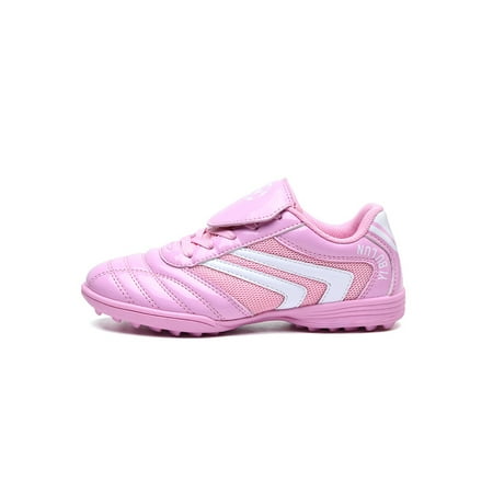 

Harsuny Boys Or Girls Sports Lightweight Soccer Cleats Fold-resistant Lace Up Football Shoes Ground Shock Absorption Round Toe Sport Sneakers