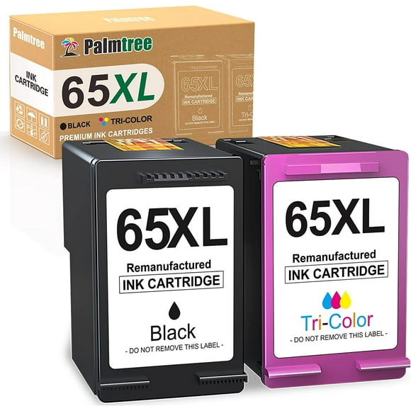 Pmtree Remanufactured Ink Cartridge Replacement for HP 65XL 65 XL Fit with HP DeskJet 3755 2655 3752 2622 2620 3730 3732 3723 3722 3720 HP Envy 5055