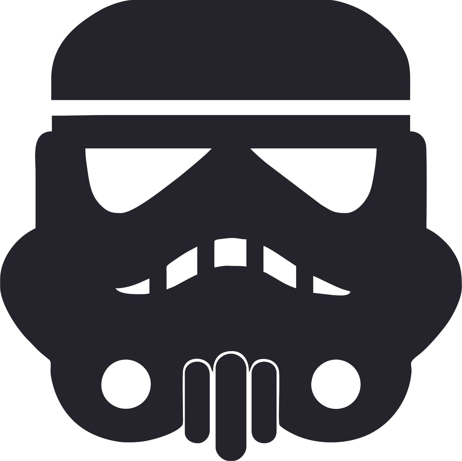 Star Wars 8pc STORMTROOPERS HELMET WALL DECALS Sticker Storm Trooper Decor 