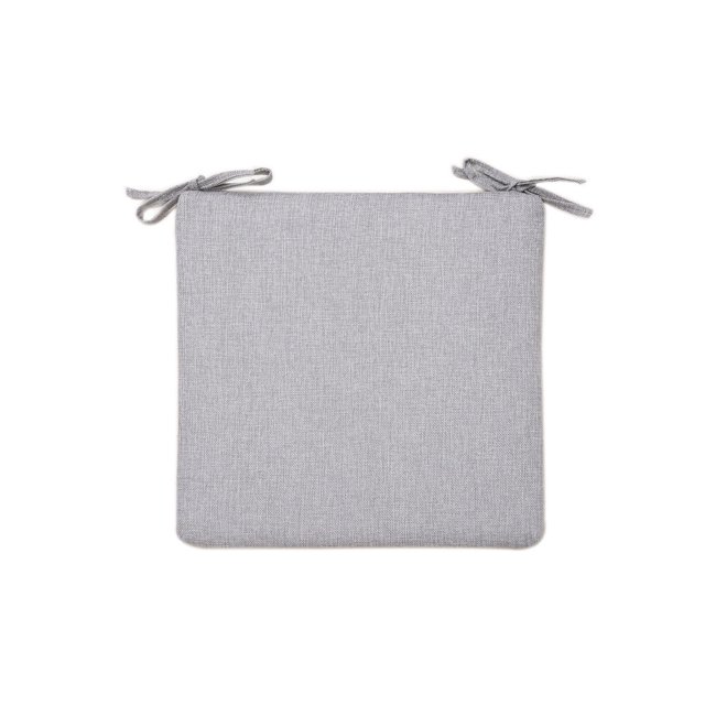 Cojín de asiento Advancent Verano Estilo simple Transpirable Resistente Cuadrado 45x45cm gris claro